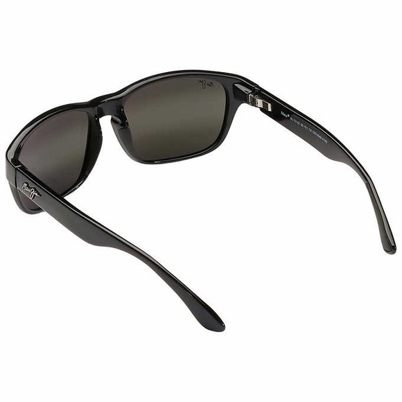 Maui Jim Mixed Plate 721-02 Black Grey Polarized Sunglasses - Picture 3 of 3